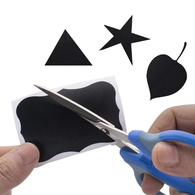 120Pcs/Roll 3 Styles Removable Blackboard Stickers with Erasable Pen Waterproof Chalkboard Labels 1.4*2.2In for Home & Kitchen