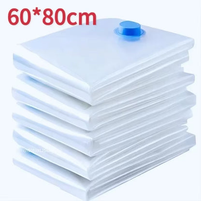 1/3/5PCS Vacuum Bag and Pump Cover for Clothes Storing Large Plastic Compression Empty Bag Travel Accessories Storage Container