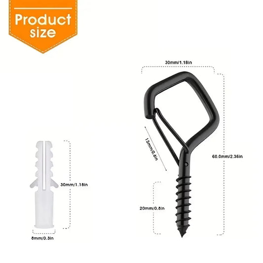 Square Snap Safety Hooks: Sturdy Anti-Drop Hanging with Buckles for Bonsai