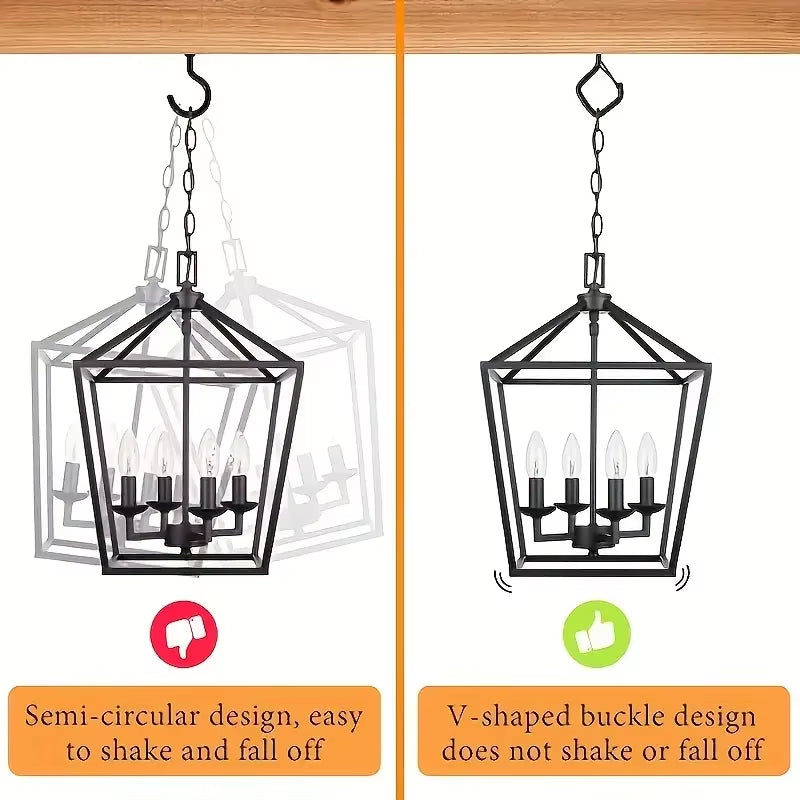 Square Snap Safety Hooks: Sturdy Anti-Drop Hanging with Buckles for Bonsai